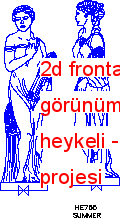 2d frontal ve lateral görünümlerde kadın heykeli 827.99 KB