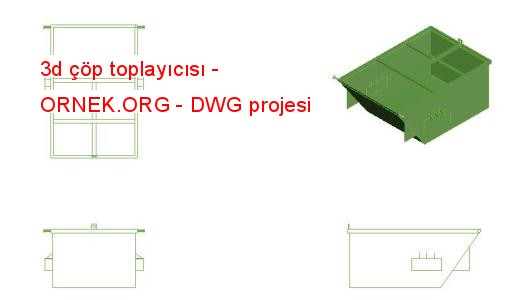 garbage collector tank 3d