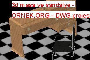 3d masa ve sandalye 845.22 KB