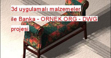 3d uygulamalı malzemeler ile Banka 728.57 KB