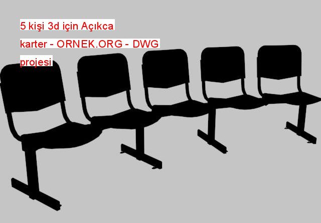 5 kişi 3d için Açıkca karter 1.00 MB