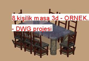 8 kişilik masa 3d 68.31 KB