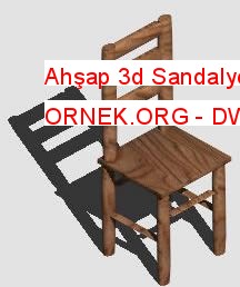Ahşap 3d Sandalye 37.75 KB