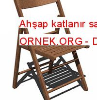Ahşap katlanır sandalye 168.98 KB
