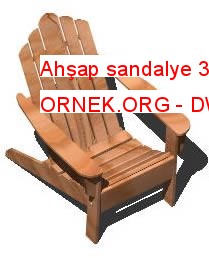 Ahşap sandalye 3d 52.86 KB