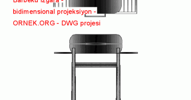 Barbekü ızgara - bidimensional projeksiyon 15.26 KB