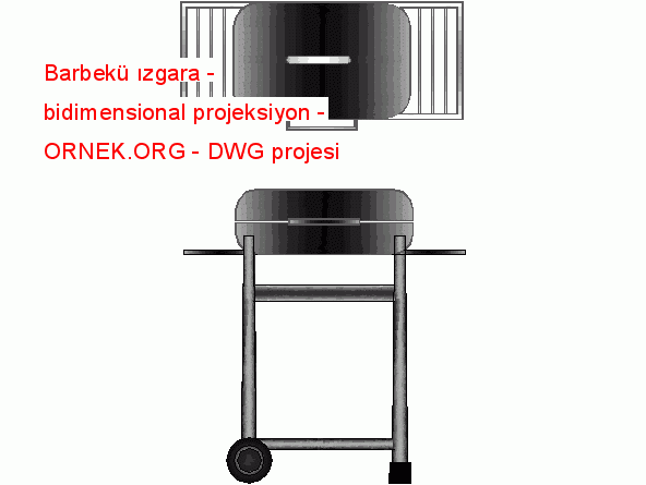 Barbekü ızgara - bidimensional projeksiyon 15.26 KB