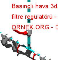 Basınçlı hava 3d için Frl filtre regülatörü 121.15 KB