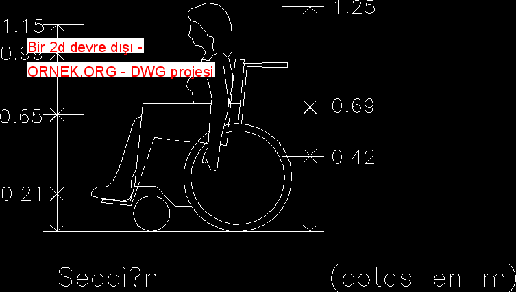 disabled 2d wheelchair measures