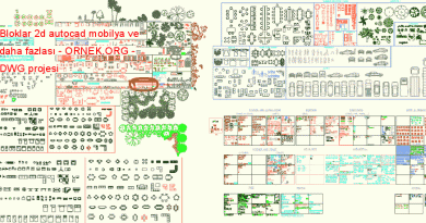Bloklar 2d autocad mobilya ve daha fazlası 24.40 MB