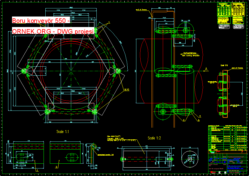 550 pipe conveyor