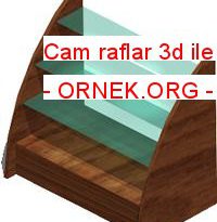 Cam raflar 3d ile Kütüphane 16.53 KB