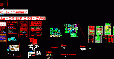 Çeşitli ekipmanların bloklar 9.13 MB