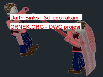 Darth Binks - 3d lego rakam 1.96 MB
