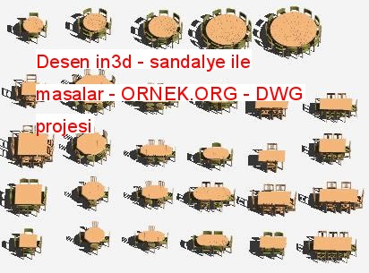 Desen in3d - sandalye ile masalar 496.07 KB