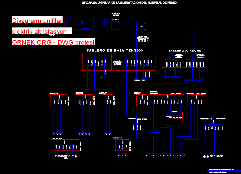 diagrama unifilar  electric sub station