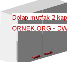 Dolap mutfak 2 kapı 3d 7.90 KB