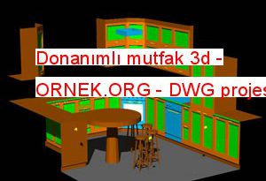 Donanımlı mutfak 3d 46.60 KB