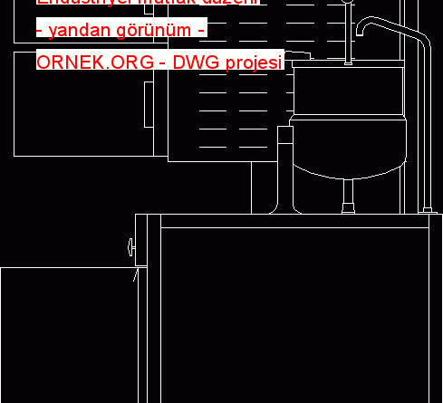 Endüstriyel mutfak düzeni - yandan görünüm 9.32 KB