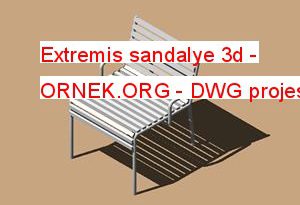 Extremis sandalye 3d 36.94 KB