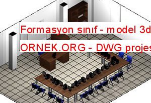 Formasyon sınıf - model 3d 0.97 MB