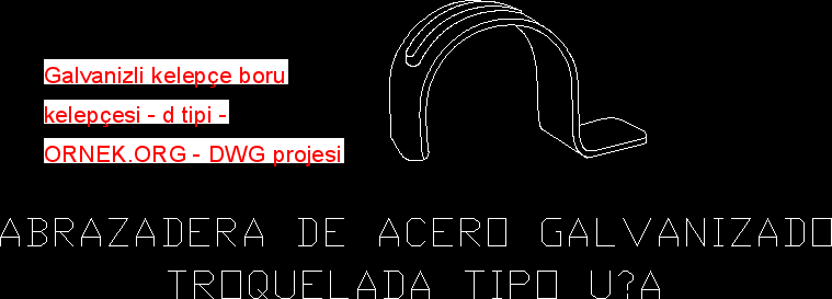 clamp claw galvanized type