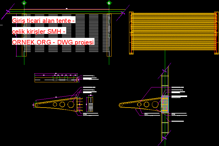 details of steel hood