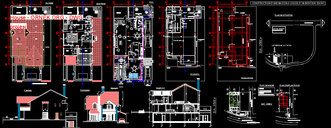 plan du rdc  1er étage