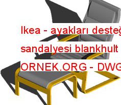 Ikea - ayakları desteği ile sandalyesi blankhult 58.96 KB