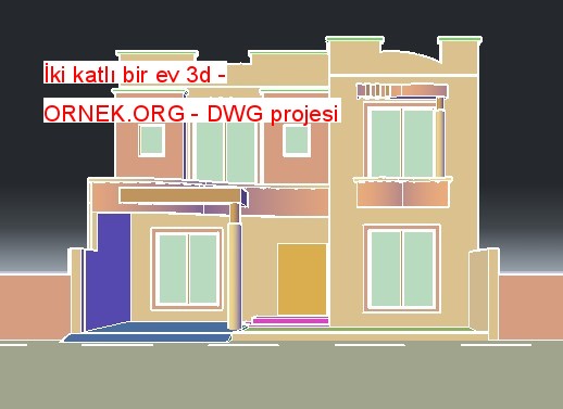 two story house 3d
