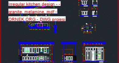 Irregular kitchen design - - granite