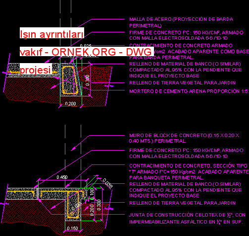 details of beam foundation