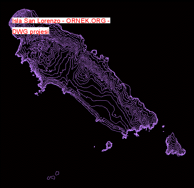 isla san lorenzo topography