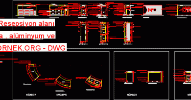 Kavisli Resepsiyon alanı danışma