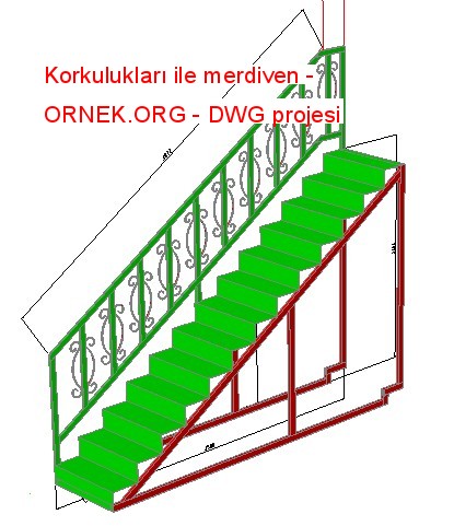 stair with handrails