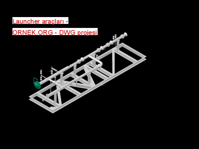 Launcher araçları dwg projesi - Autocad Projeler