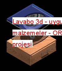 Lavabo 3d - uygulamalı malzemeler 246.29 KB