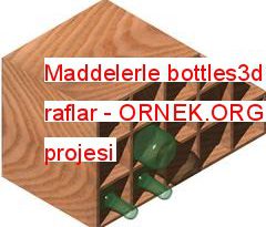 Maddelerle bottles3d için raflar 154.64 KB