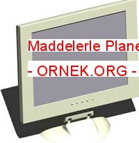 Maddelerle Plane monitör 3d 113.70 KB