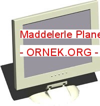 Maddelerle Plane monitör 3d 113.70 KB