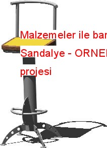 Malzemeler ile bar 3d Sandalye 51.66 KB