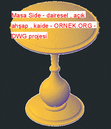 Masa Side - dairesel