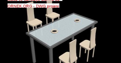 Masa ve sandalye oturma 3d 56.49 KB