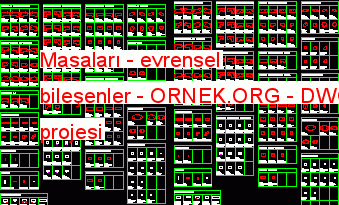 Masaları - evrensel bileşenler 75.24 KB