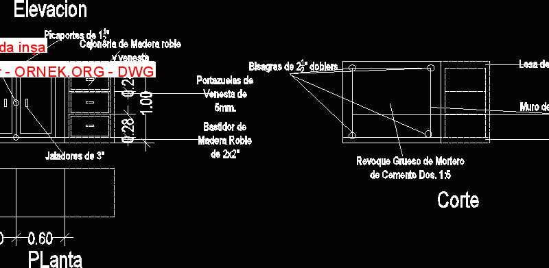 Mezon altında inşa Çekmeceler 4.17 MB