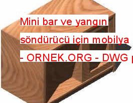 Mini bar ve yangın söndürücü için mobilya 17.47 KB