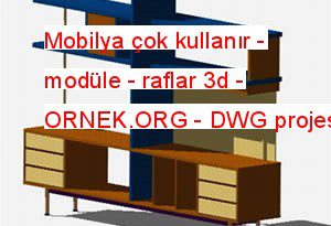 Mobilya çok kullanır - modüle - raflar 3d 23.03 KB