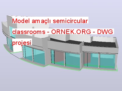 multipurpose classroom model 3d render