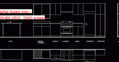 Mutfak düzeni planı 31.52 KB