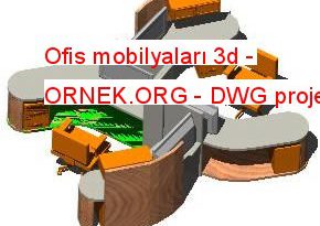 Ofis mobilyaları 3d 121.44 KB